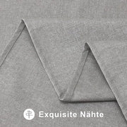 Tavolo con tovagliato lavabile facile, finitura lino, colore grigio, impermeabile e resistente alle macchie