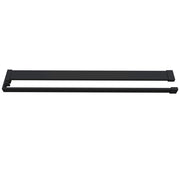 Mensola Doccia per Parete Doccia Walk in 120 cm Alluminio Nero Opaco Porta-asciugamani Adattabile Vetro da 8 mm