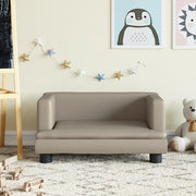 Divano per Bambini-Sofa-Divanetto Cappuccino 60x40x30 cm in Similpelle