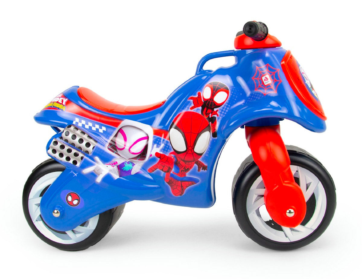 Moto Cavalcabile per Bambini 69x28x49 cm Primi Passi Neox Marvel Spider-Man