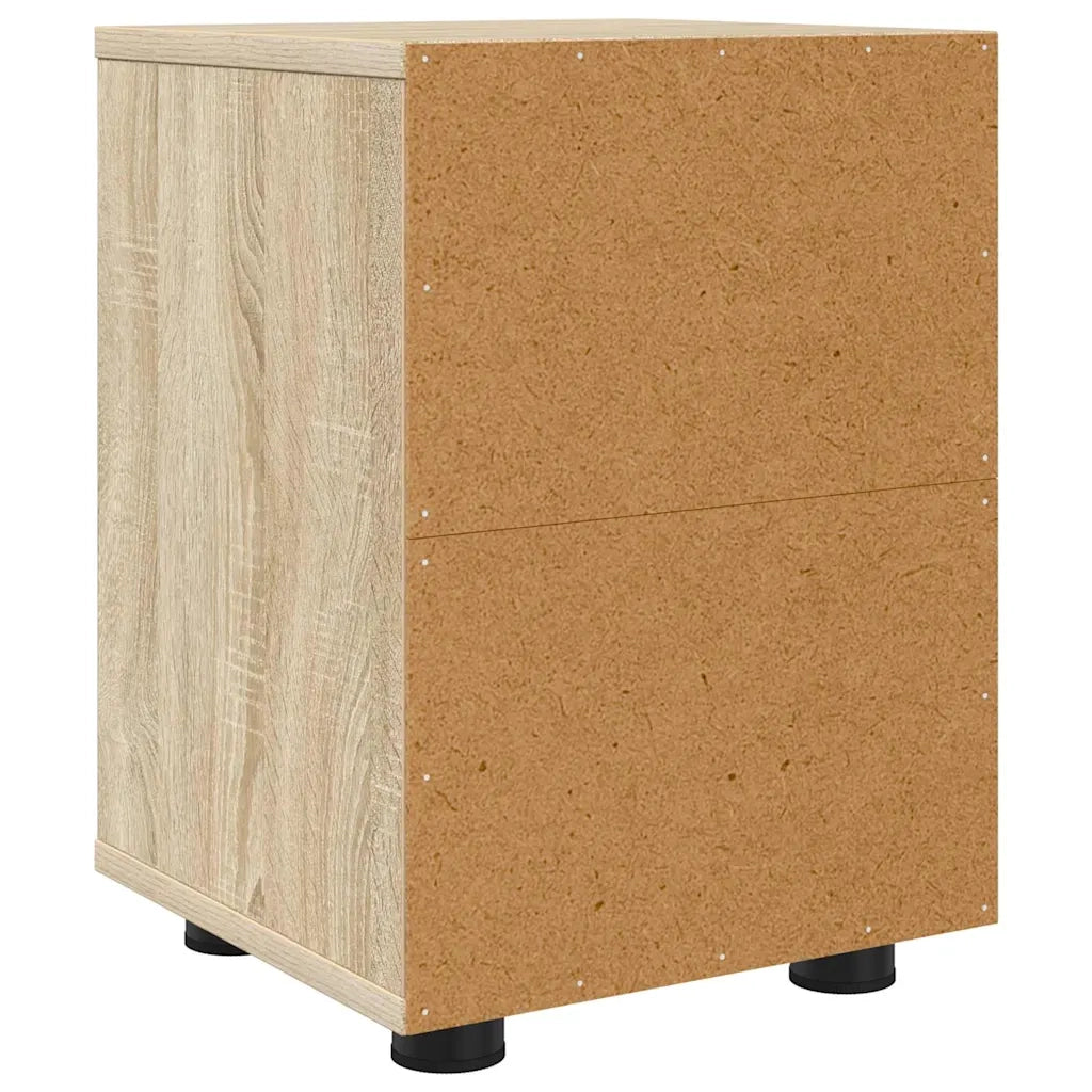 Comodini con cassetto 2 pz-Set di 2 Tavolino da notte Rovere Sonoma 30,5 x 30 x 43 cm