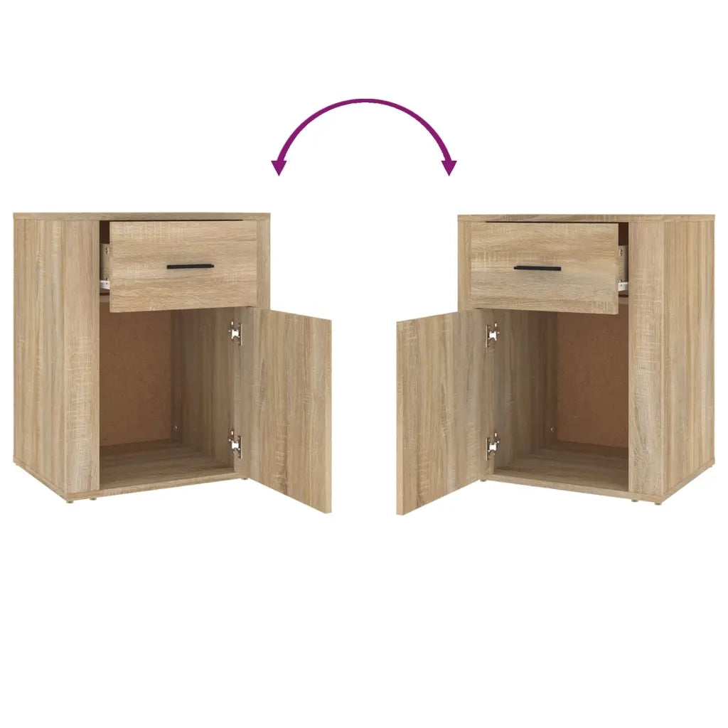 Comodino Rovere Sonoma 50x36x60 cm in Legno Multistrato 816723