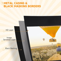 Telo Proiettore 84” 16:9 con Treppiede 200x8x118 cm in Plastica e Metallo Bianco