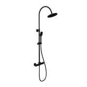 Colonna doccia soffione 20x20 cm in ABS finitura nero opaca | Piave