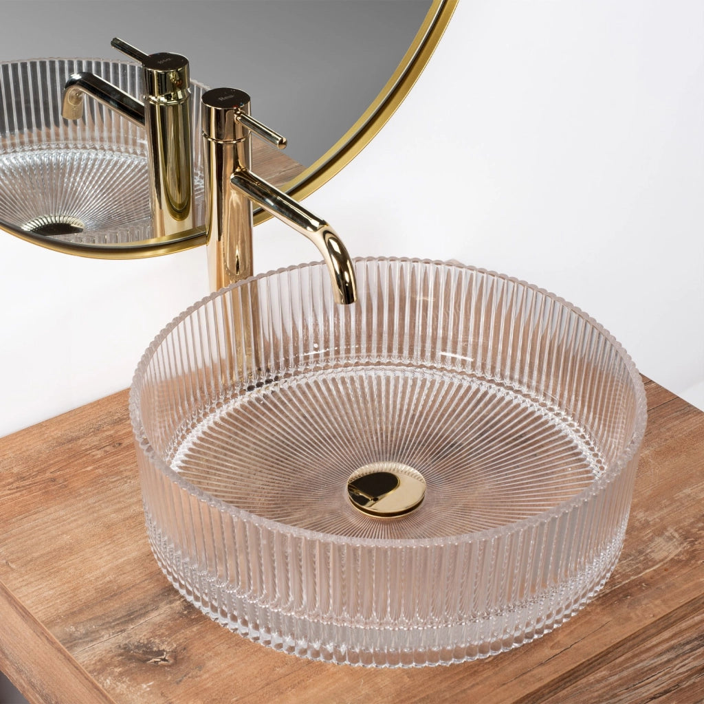 Lavabo Da Appoggio Rea Ingrid Transparent
