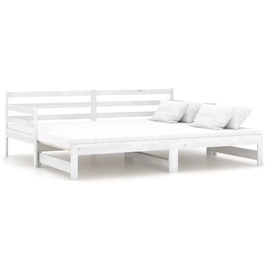 Dormeuse Estraibile Bianca in Massello di Pino 2x(90x200) cm cod mxl 53139