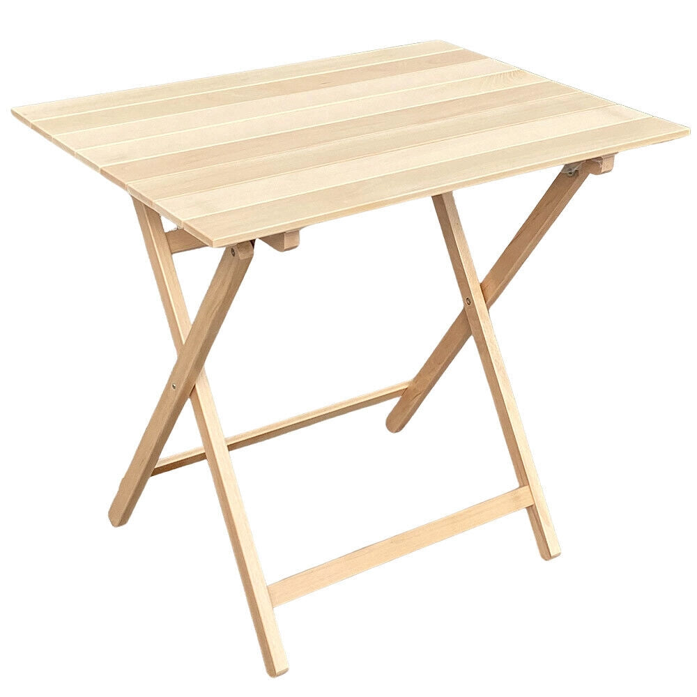 Tavolo naturale lux in legno da cm 80x60 richiudibile