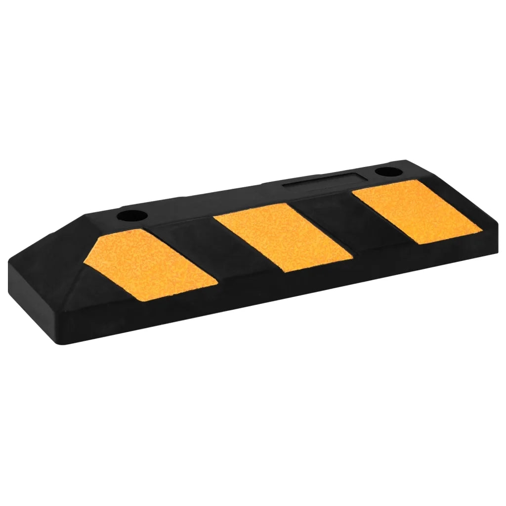 Delimitatori di Parcheggio Riflettenti 2 pz 56x15x10cm in Gomma 150982