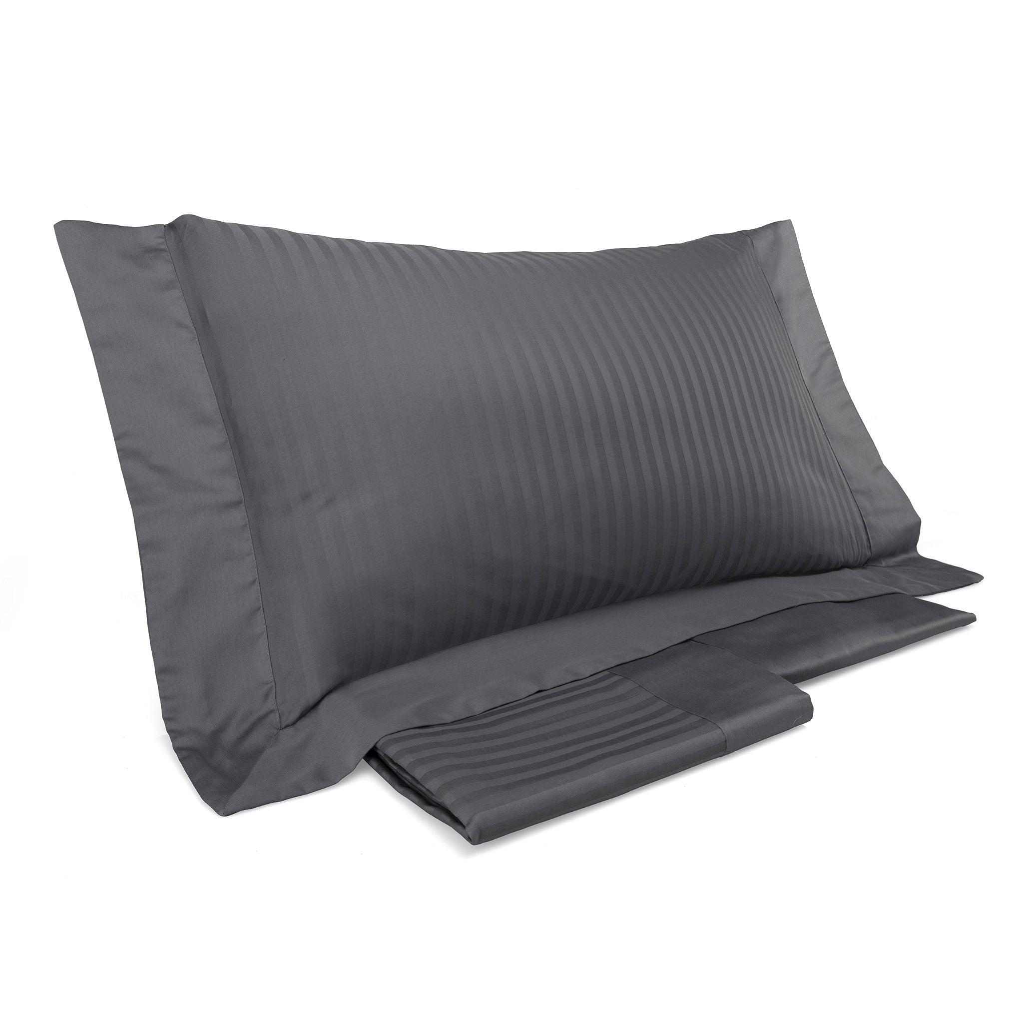 Set Lenzuola Matrimoniali Sopra Sotto e Federe Tinta Unita Mitera Rubino Piombo