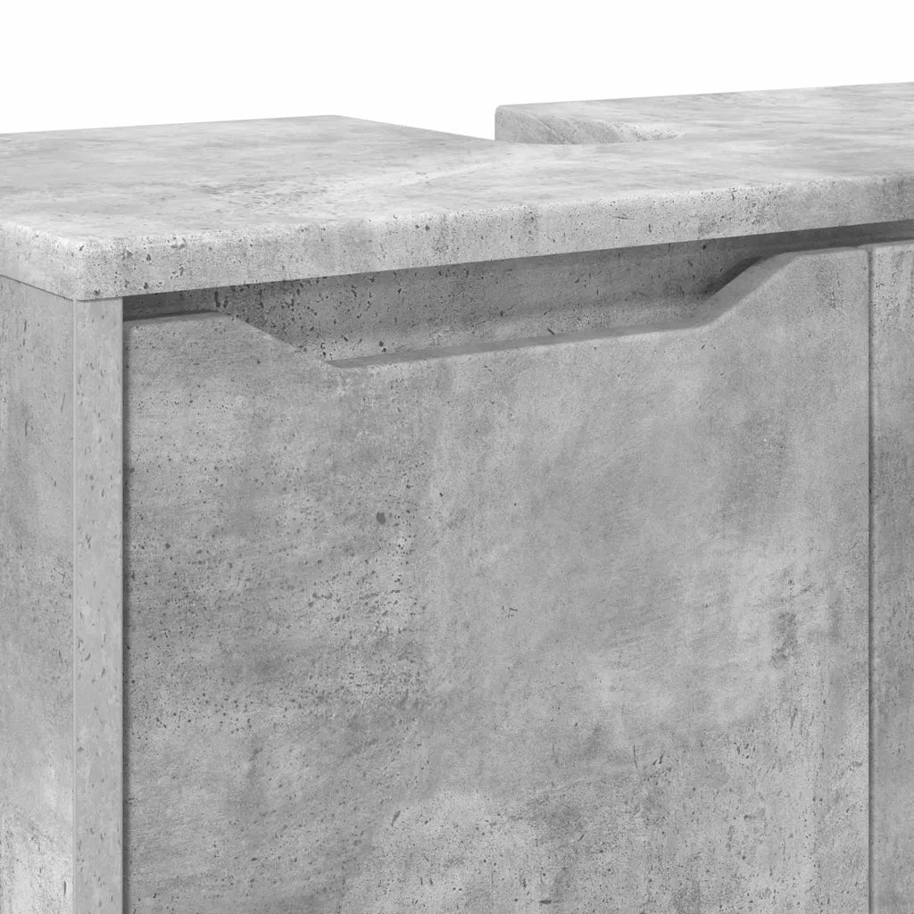 Mobile per lavabo da bagno Grigio cemento 60 x 30 x 60 cm