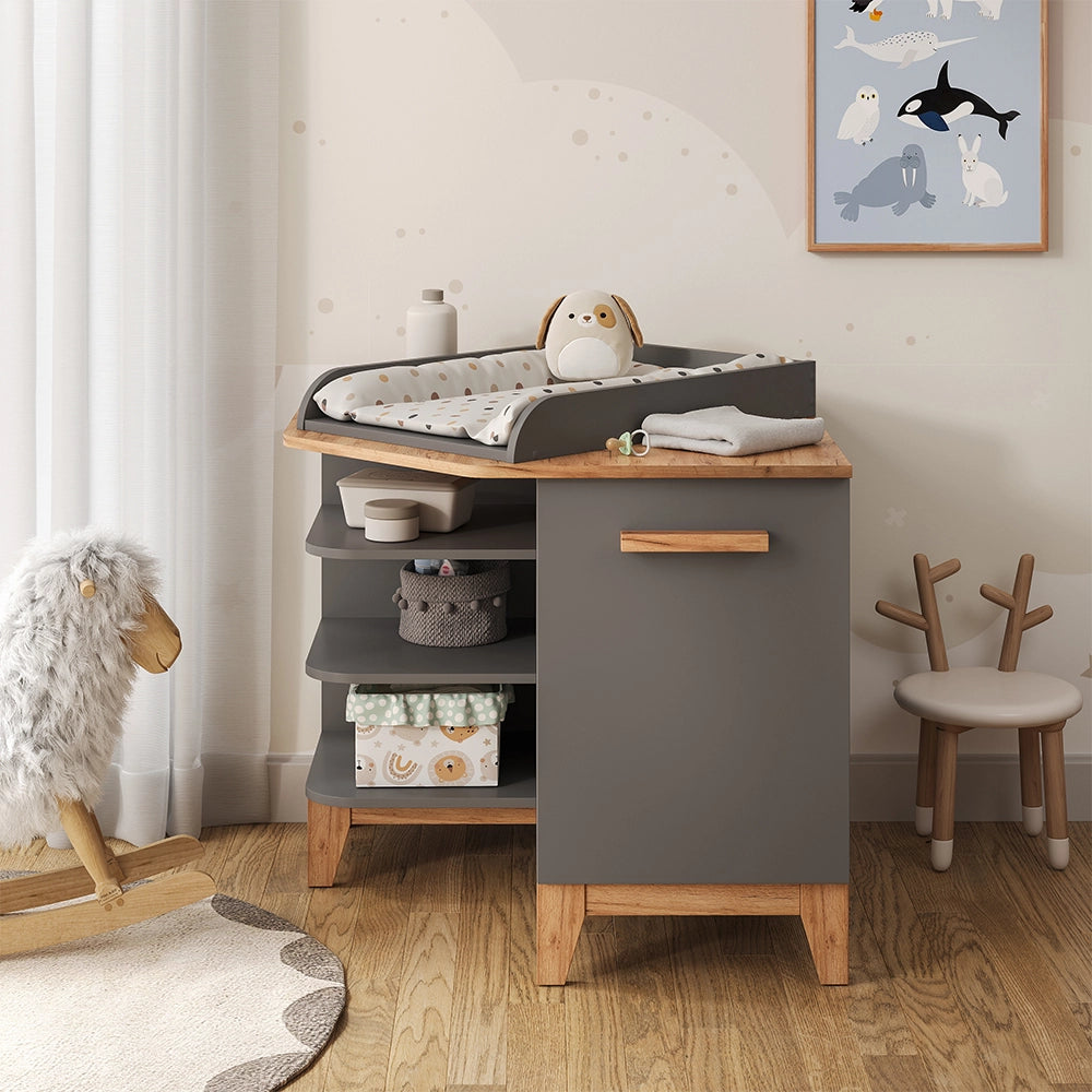 Vitalispa Fasciatoio Grigio/Artisan 85 x 85.2 cm con porta