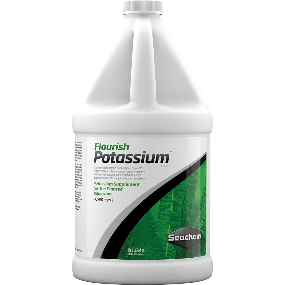 Seachem Flourish Potassium - Integratore di Potassio per Acquari d'acqua Dolce con Piante Formato: 2 L