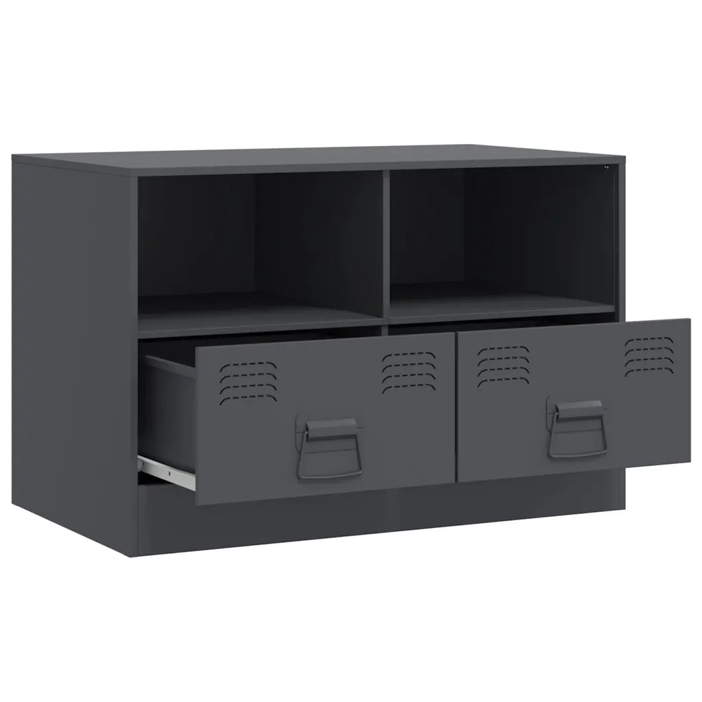 Mobile TV-Credenza TV-Console TV Antracite 67x39x44 cm in Acciaio 874658