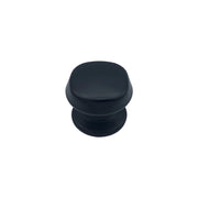 Pomolo fisso per porta SAGUATTI 172/70ZB in alluminio nero opaco