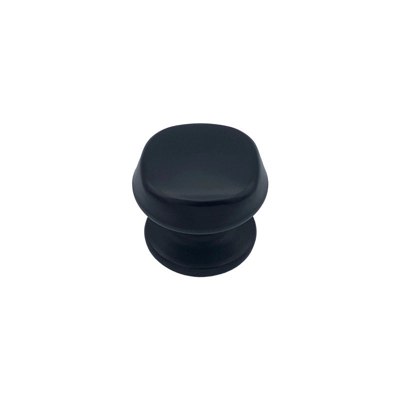 Pomolo fisso per porta SAGUATTI 172/70ZB in alluminio nero opaco