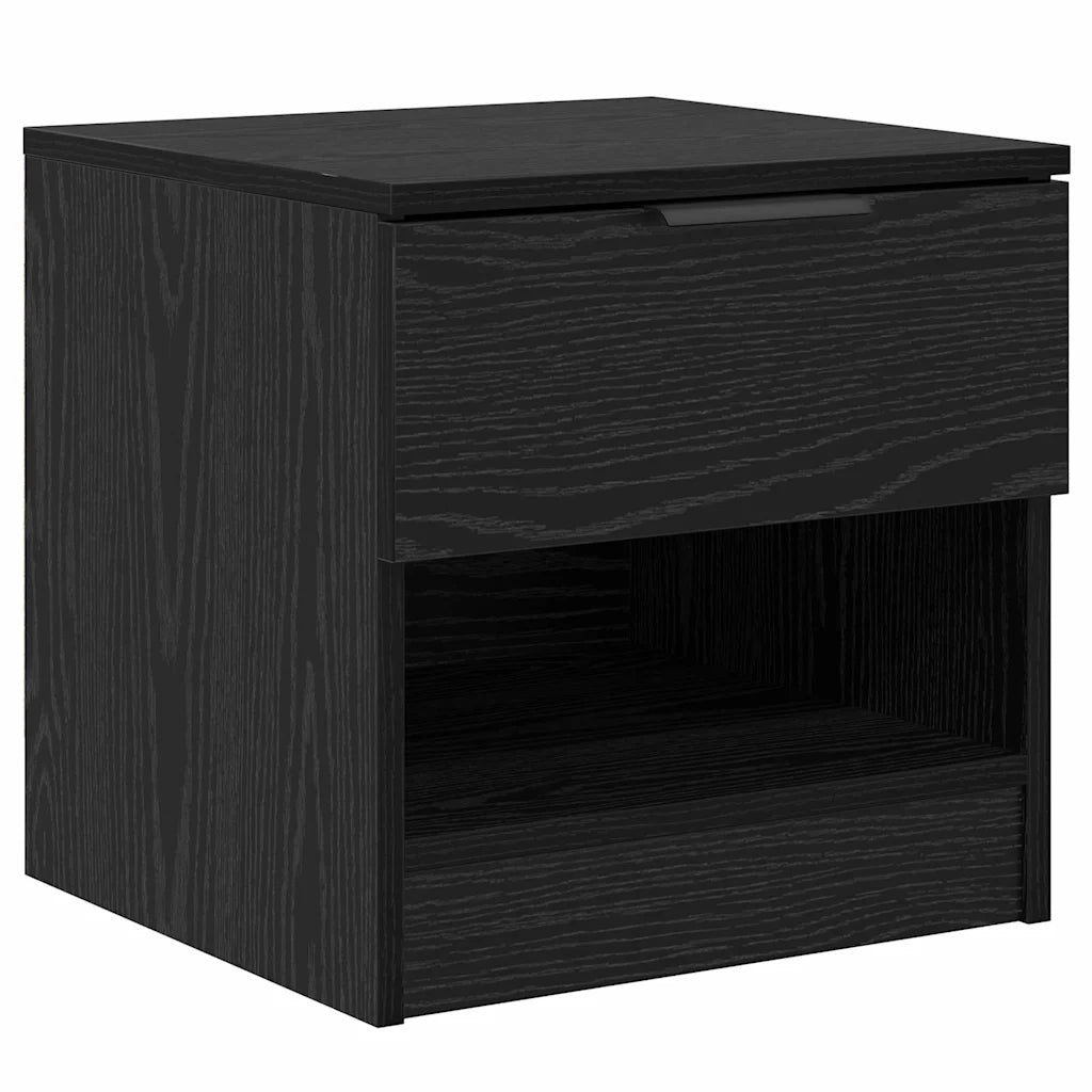 Armadietto per letto 2 pcs Rovere Nero 40 x 39 x 40cm
