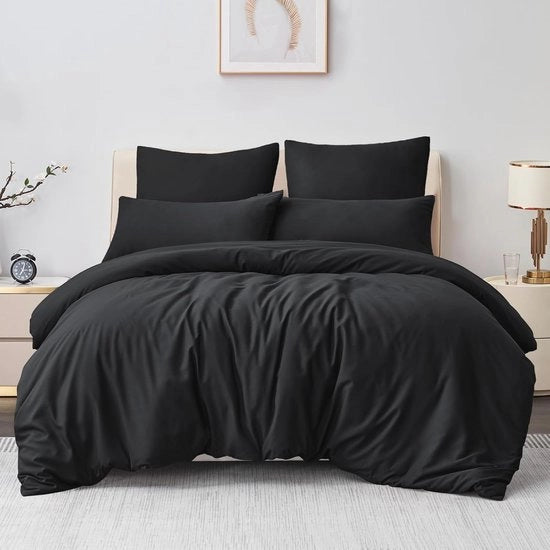 Set di Cuscini da Letto a Vapore 200 x 200 cm - 3 pezzi, morbidi e senza stiratura con chiusura a raccordo