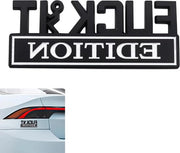 Emblema Auto Adesivo per Sticker di Decorazione per Interno ed Esterno - Nero e Bianco - Accessori per Auto