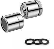 Accessorio per rubinetto 360° giratorio - idoneo per tubo esterno M22/tubo interno M24 - 3 pezzi - facile da pulire - accessorio per rubinetto