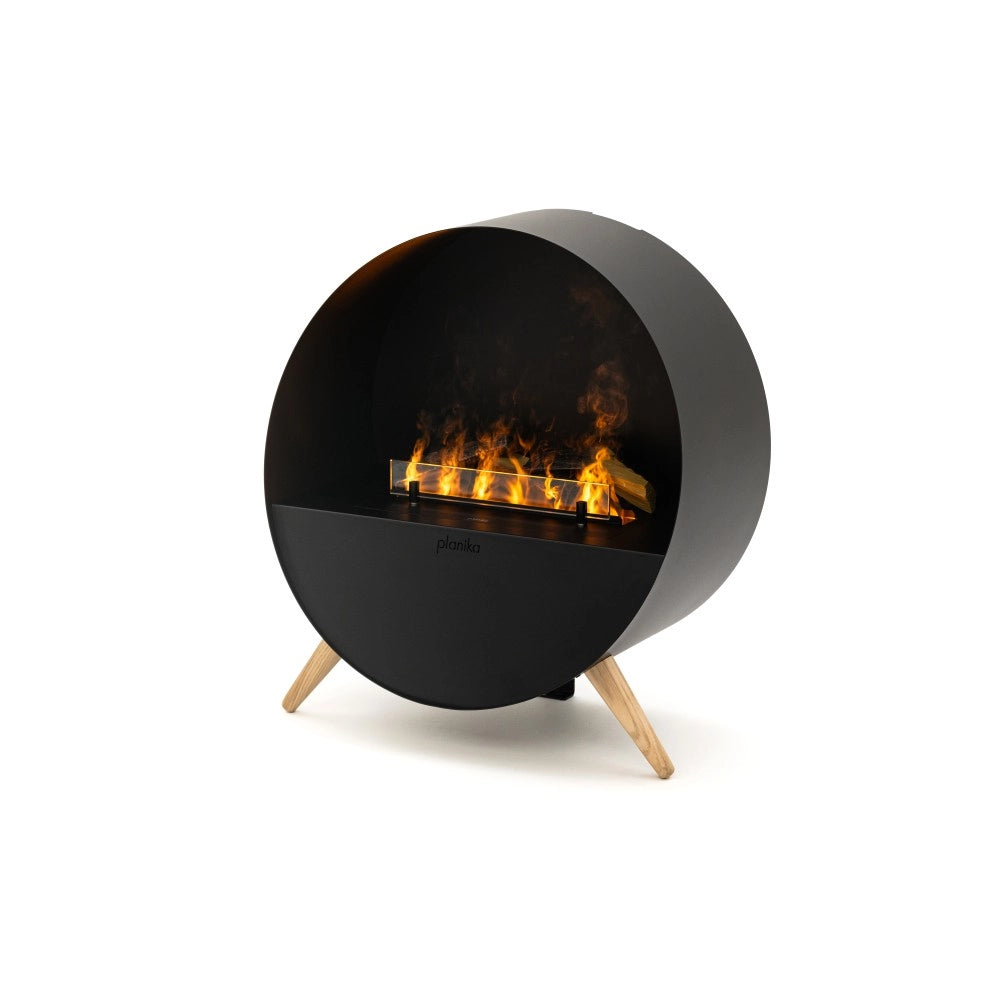 Planika - Camino a Vapore Acqua Misty Effetto Fiamma Realistica con Tecnologia Optimyst, Controllo Remoto, Design Moderno