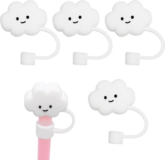 Set di protezione per raccordi in rame riciclabile - Set da 4 - Protezione antipolvere con silicone - Adatto per diametro 1 cm - Bianco.
