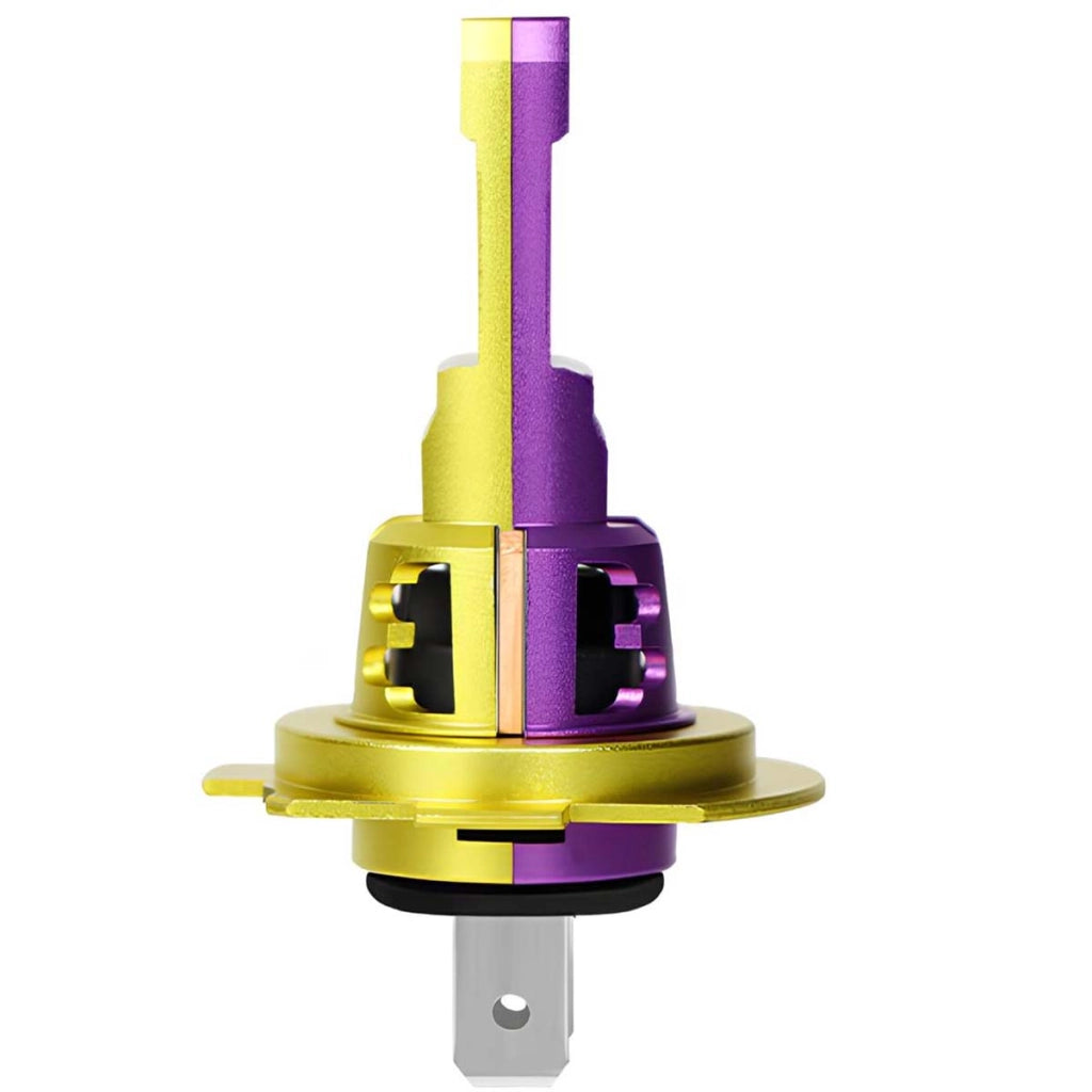 Lampadina LED H4 per faro auto 30W 12V 6000K 3500lm IP65 Viola Avizar