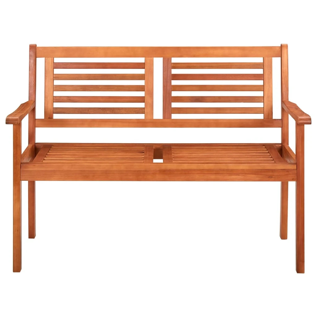 Panca da giardino mobili da esterno per patio 2 posti 120 x 60 x 89 cm legno massello di eucalipto 02_0011279