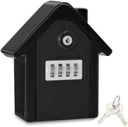 Sistema di chiusura per le chiavi, cassaforte per le chiavi con codice numerico esterno, grande cassaforte per le chiavi, cassaforte per le chiavi da installare sulla parete all'esterno, all'interno della garagem, ufficio casalingo, chiavi (nero)