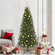 Albero di Natale artificiale con 300 LED Verde 210 cm PE e PVC 3397364
