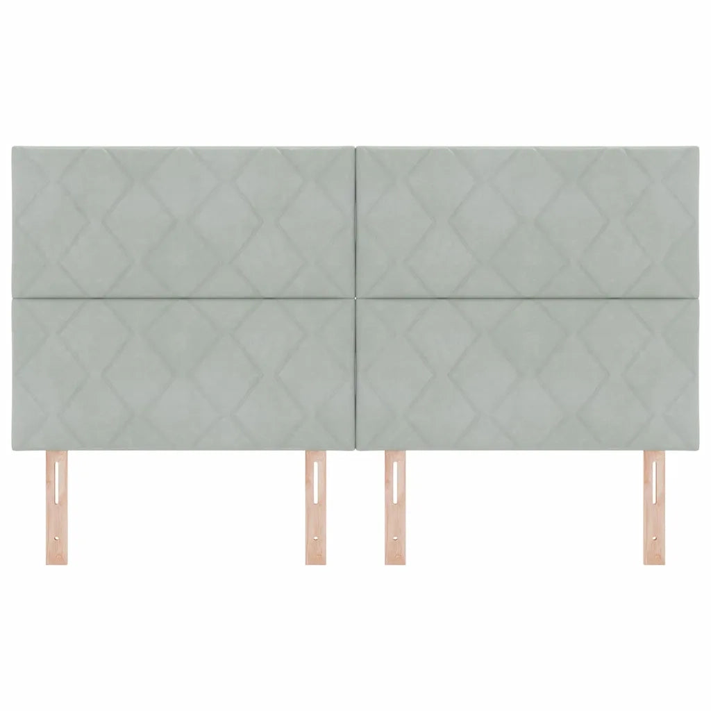 Testiera Grigio chiaro 180 cm Velluto 3337945