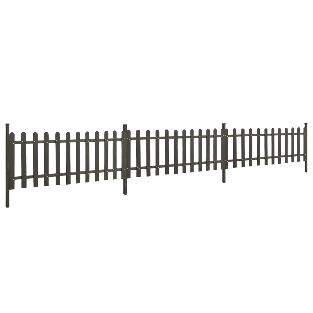 Staccionata con Montanti 3 pz in WPC 614x80 cm CFW2414050