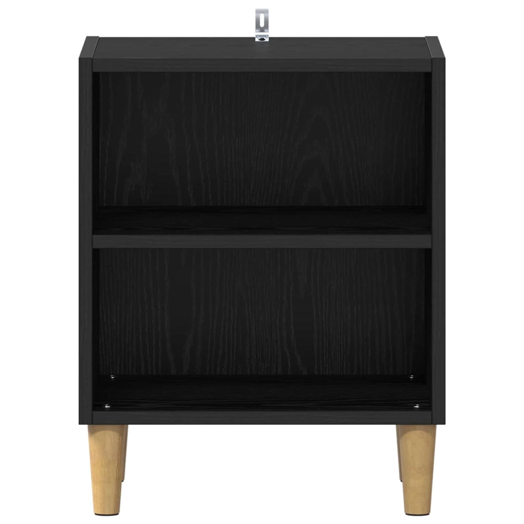 Armadio letto dal design moderno con spazio di archiviazione ottimizzato 40 x 30 x 50 cm in legno ingegnerizzato rovere nero 02_0058396