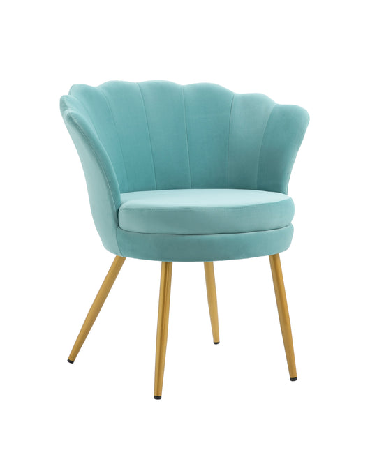 Poltrona Conchiglia Camera da Letto in Velluto Design Moderno Maddina Tiffany