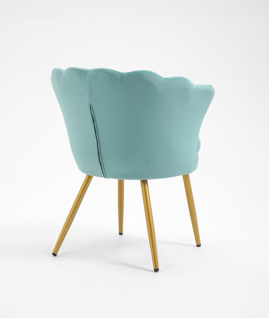 Poltrona Conchiglia Camera da Letto in Velluto Design Moderno Maddina Tiffany