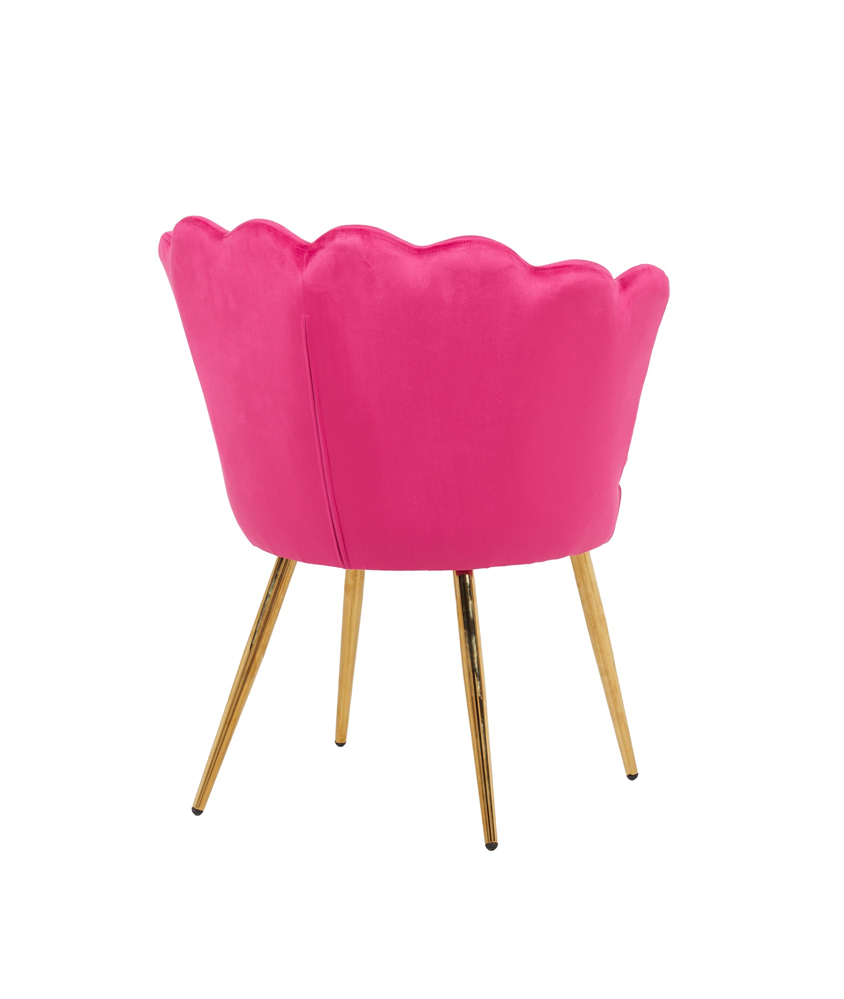 Poltrona Conchiglia Camera da Letto in Velluto Design Moderno Maddina Ciliegia