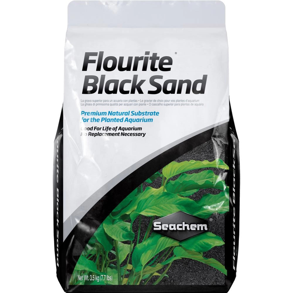Seachem Flourite ( Substrato per Acquari d'acqua Dolce con Piante) Colore: Black Sand, Formato: 3,5 Kg