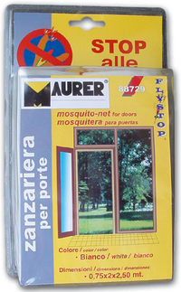 Zanzariera c/velcro x porte maurer antracite 75x250 cm