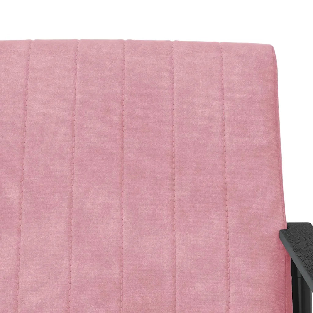 Poltrona | Sedia Relax Rosa 59 x 75 x 78 cm Velluto
