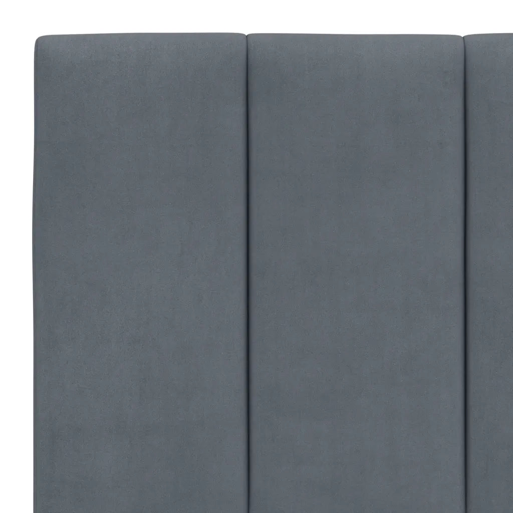 Cuscino Testiera Hanko Grigio Scuro 193 cm in Velluto 374699