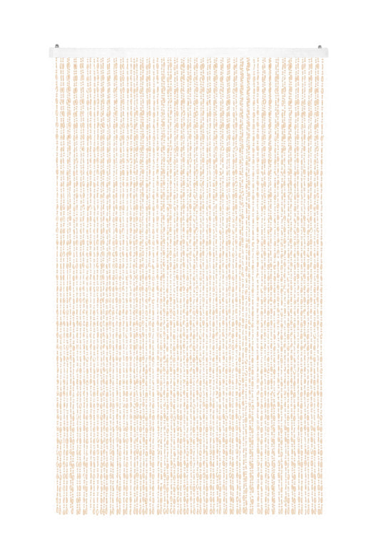 Tenda Antimosche per Porta Finestra A Pannello Con Telaio In PVC, In più Colori, Moschiera con Corde a Perline per Esterno Interno Fili a Caduta - Beige - 100 x 220 Cm