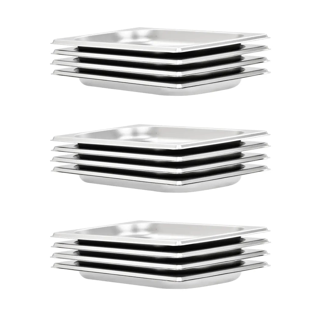 Contenitori Gastronorm 12 pz GN 1/4 20 mm in Acciaio Inox cod mxl 78570