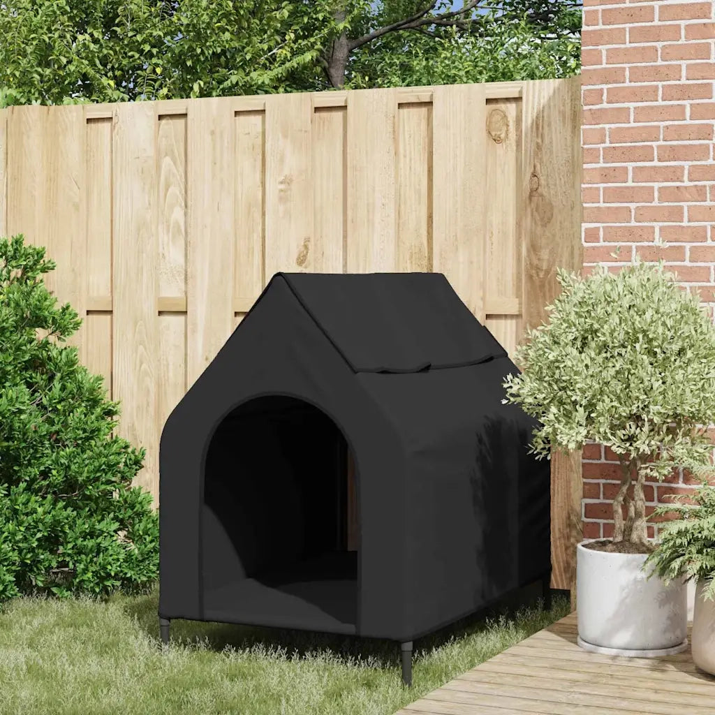 Casa per Animali Nero 110 x 75 x 90 cm Acciaio 42008160
