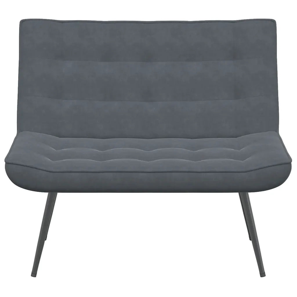 Panca Grigio Scuro 110x74x84 cm in Velluto 4012338