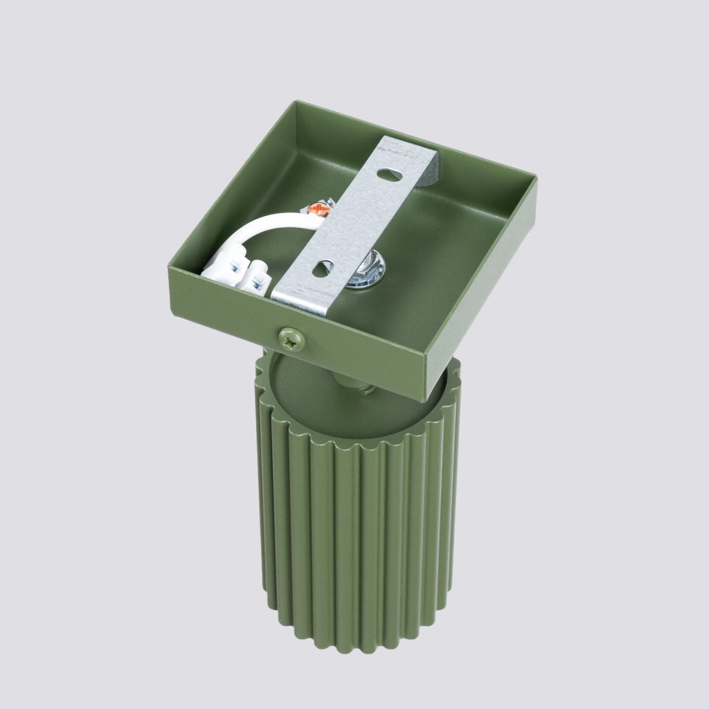 Applique Pure Lume GRAVIO verde oliva orientabile GU10
