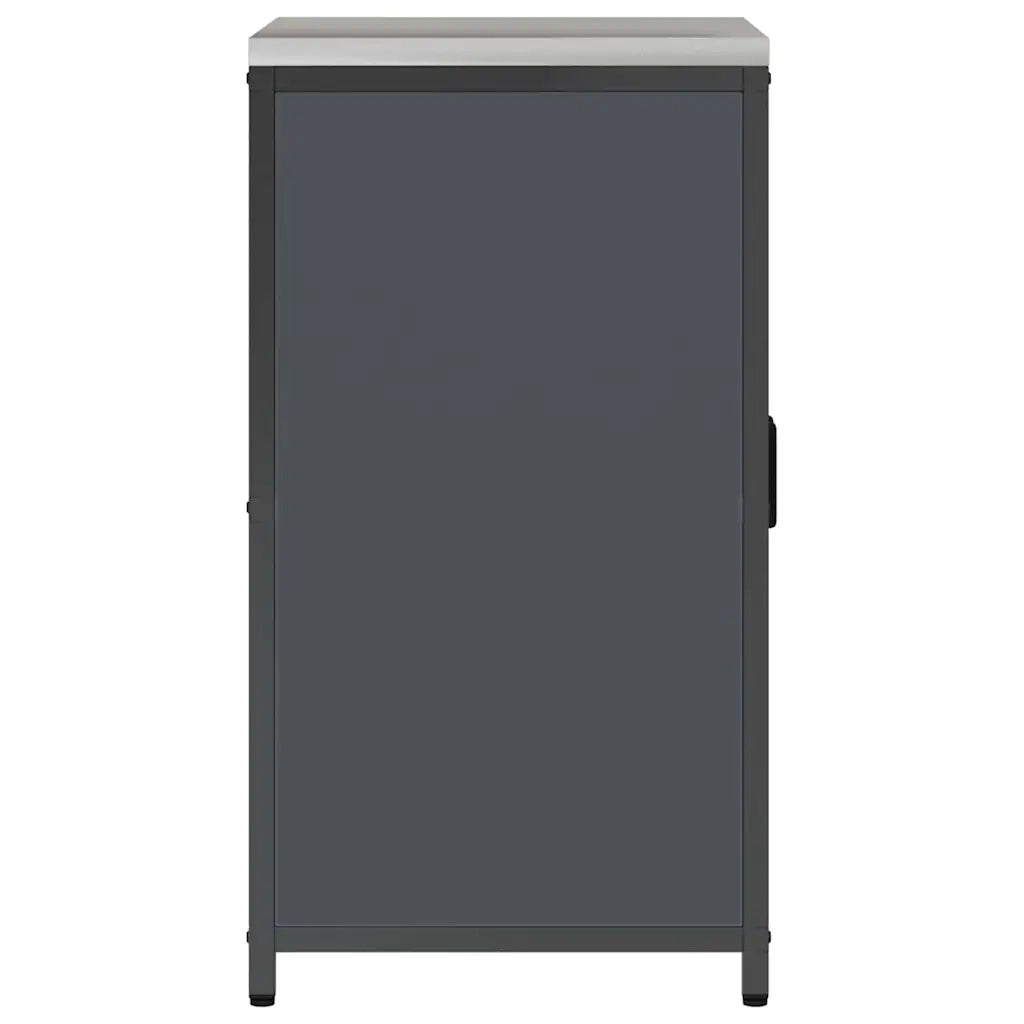 vidaXL Armadietto per Stoccaggio in Cucina con porta Antracite Acciaio