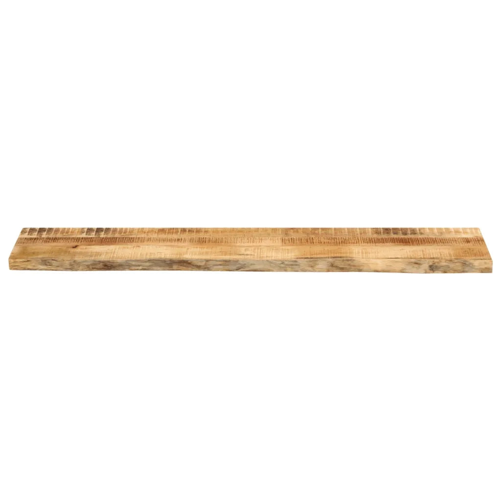 Piano Tavolo 180x40x2,5 cm Bordi Vivi Legno di Mango Grezzo 370353