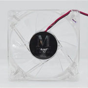 Trade Shop - Ventola Pc 80 Mm Raffreddamento Case Crystal Trasparente Sileziosa Maxtech Vet-int002 -