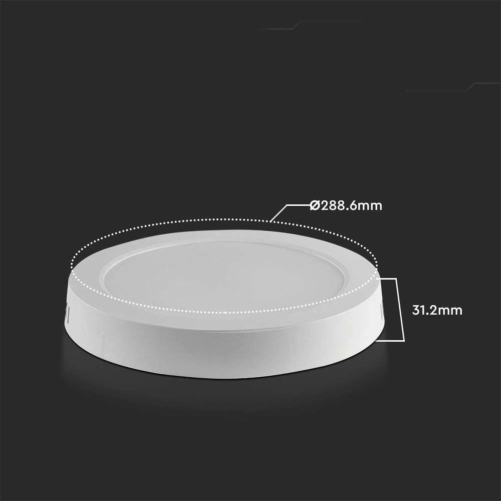 Plafoniera LED tonda 24W 2500lm 3000K V-TAC VT-60024
