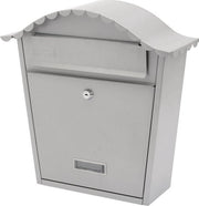 Montaggio a Parete in Acciaio Giallastro con Finestra - 36x37x13cm