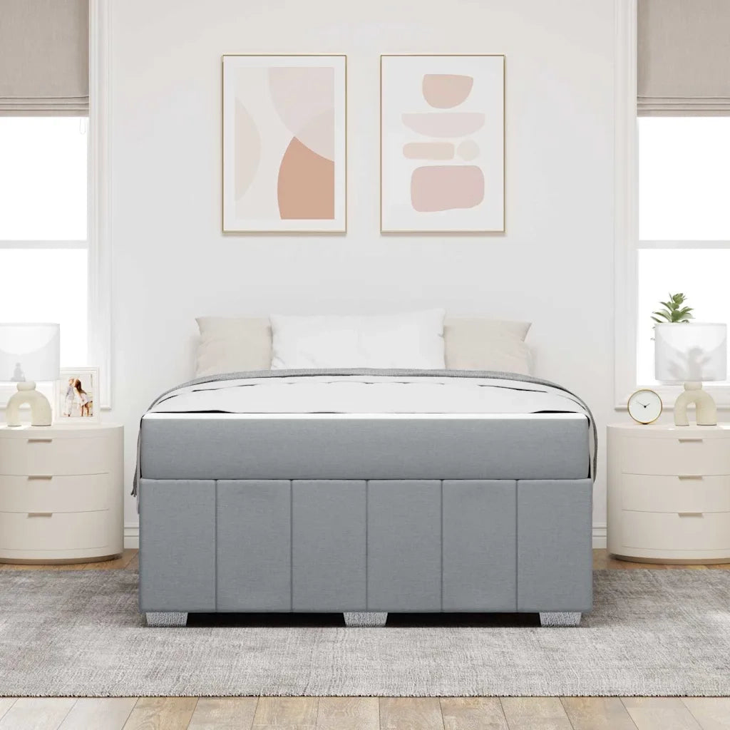 Struttura del letto Grigio chiaro 160 x 200 cm Tessuto 3398293
